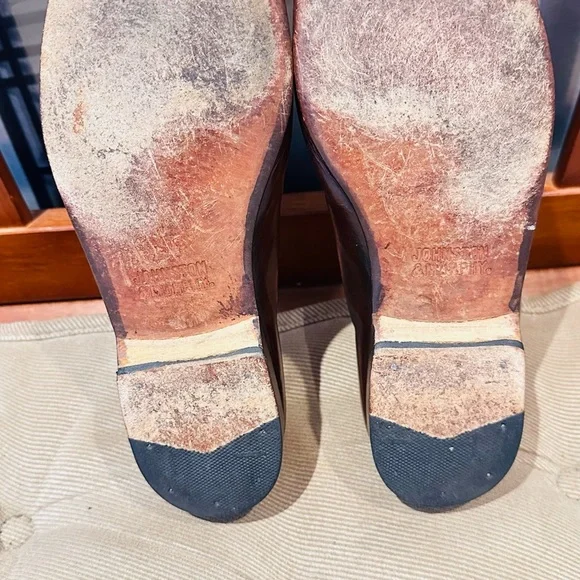 Men's Leather Loafers - Burgundy - Picture 5 of 15